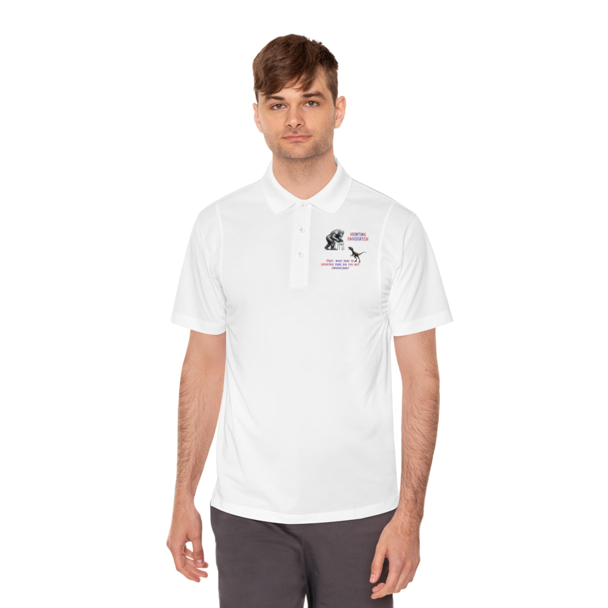 Stylish Men's White Casual Polo Shirt Top