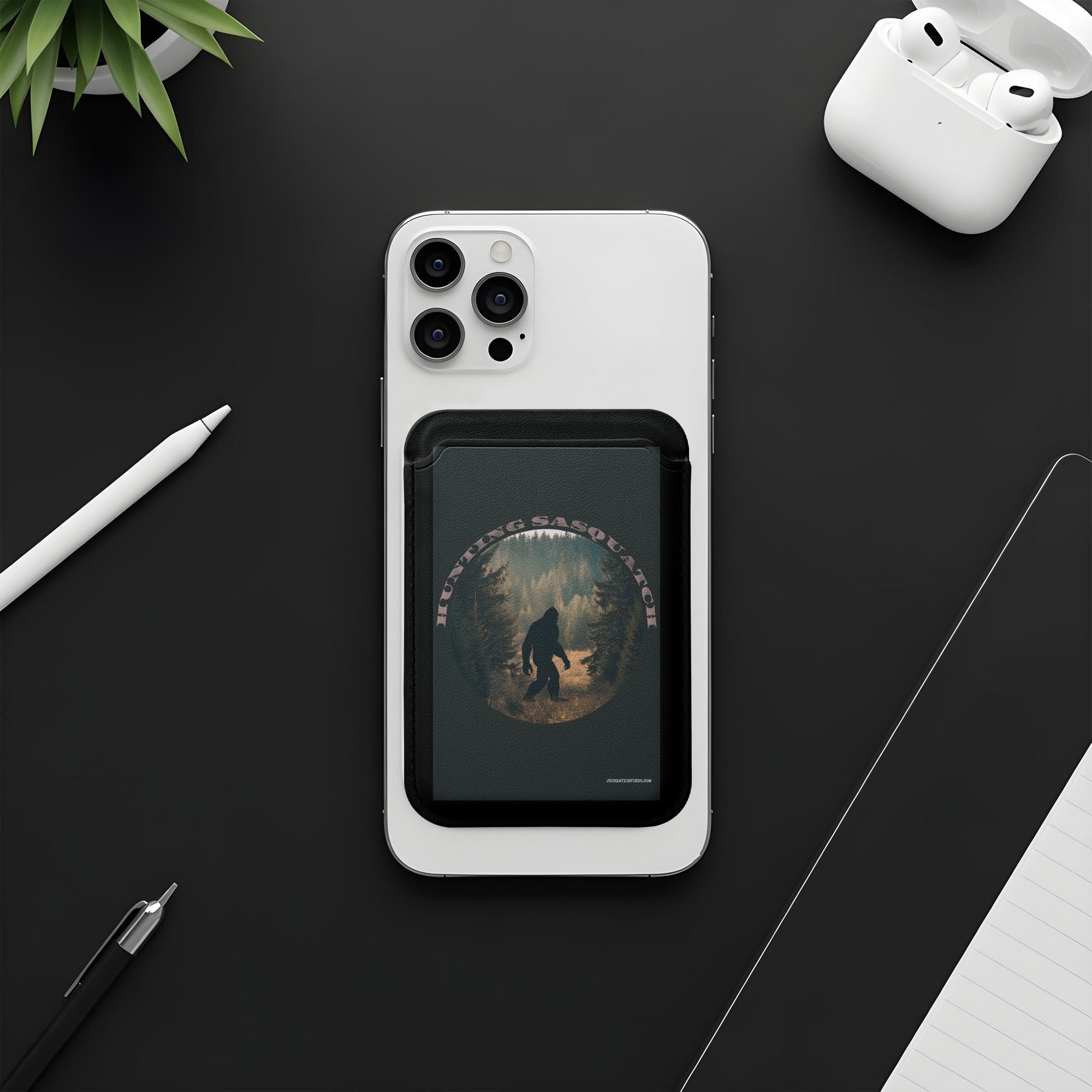 Cryptid Sasquatch Phone Adhesive Wallet Product
