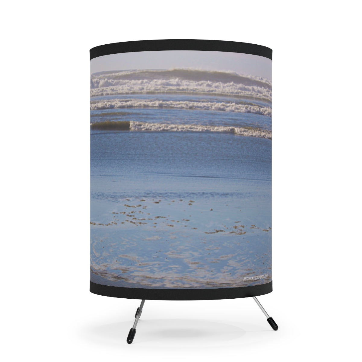 Ocean Waves Tranquil Beach Scene Lamp Shade