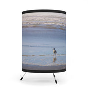 Serene Coastal Beach Scene with Seagull Lamp Shade