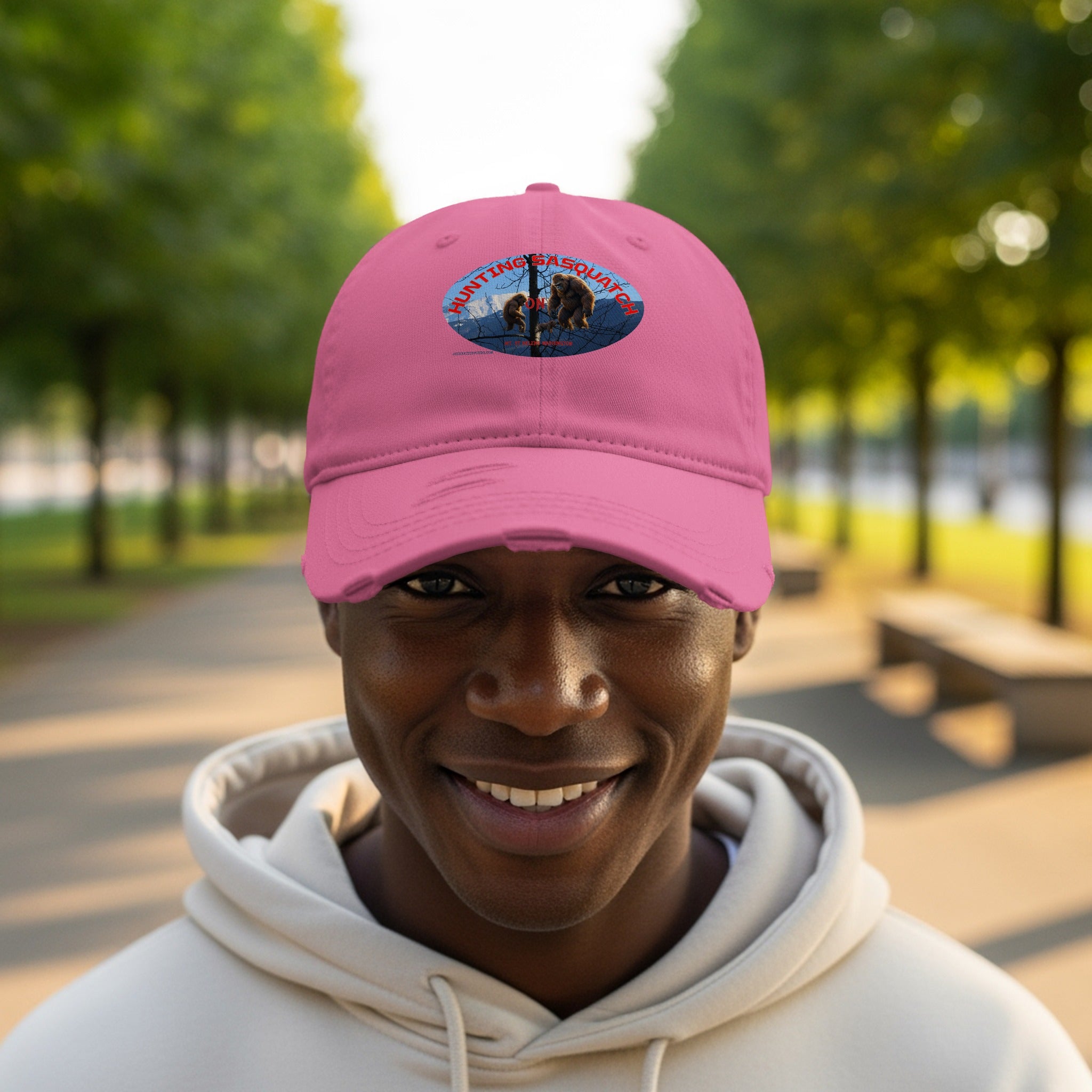 Vintage Pink Hat with Unique Embroidered Design product type