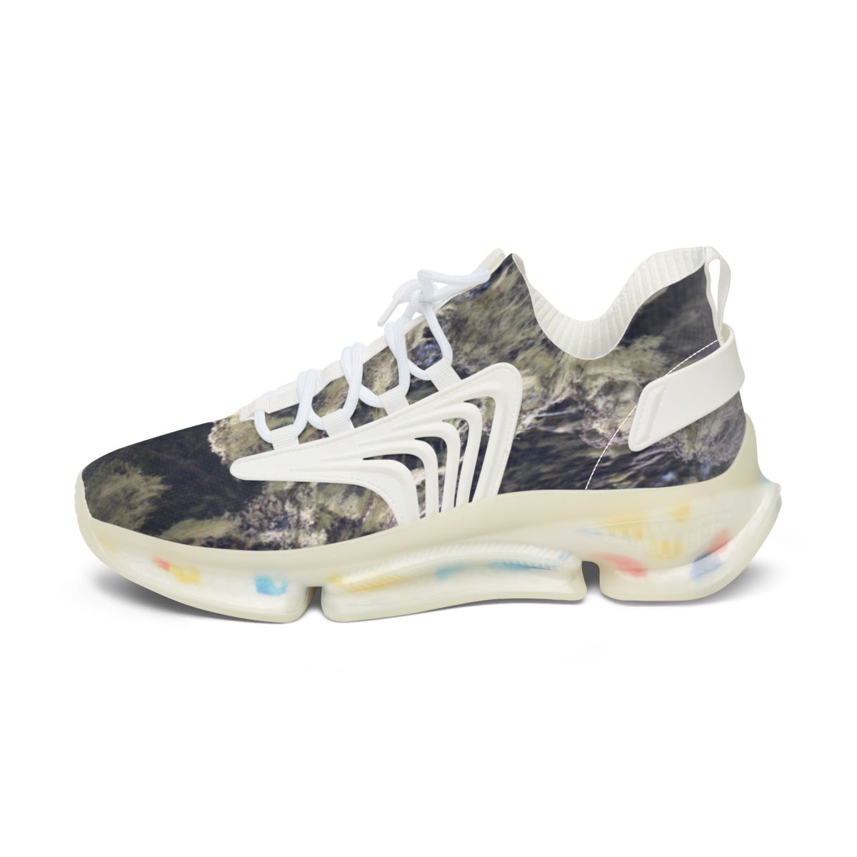 Abstract Pattern High-Performance Athletic Sneakers