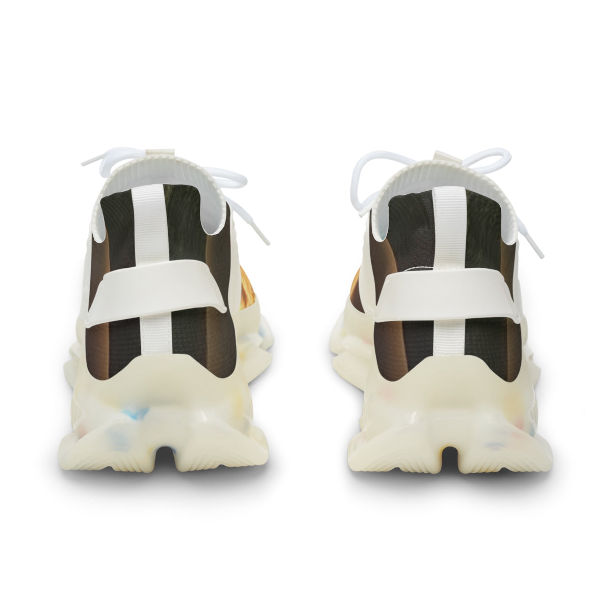 Stylish Chunky Sole Sneakers with Unique Back Design