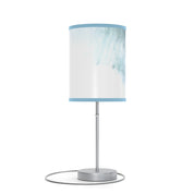 Elegant Blue and White Table Lamp with Minimalist Design