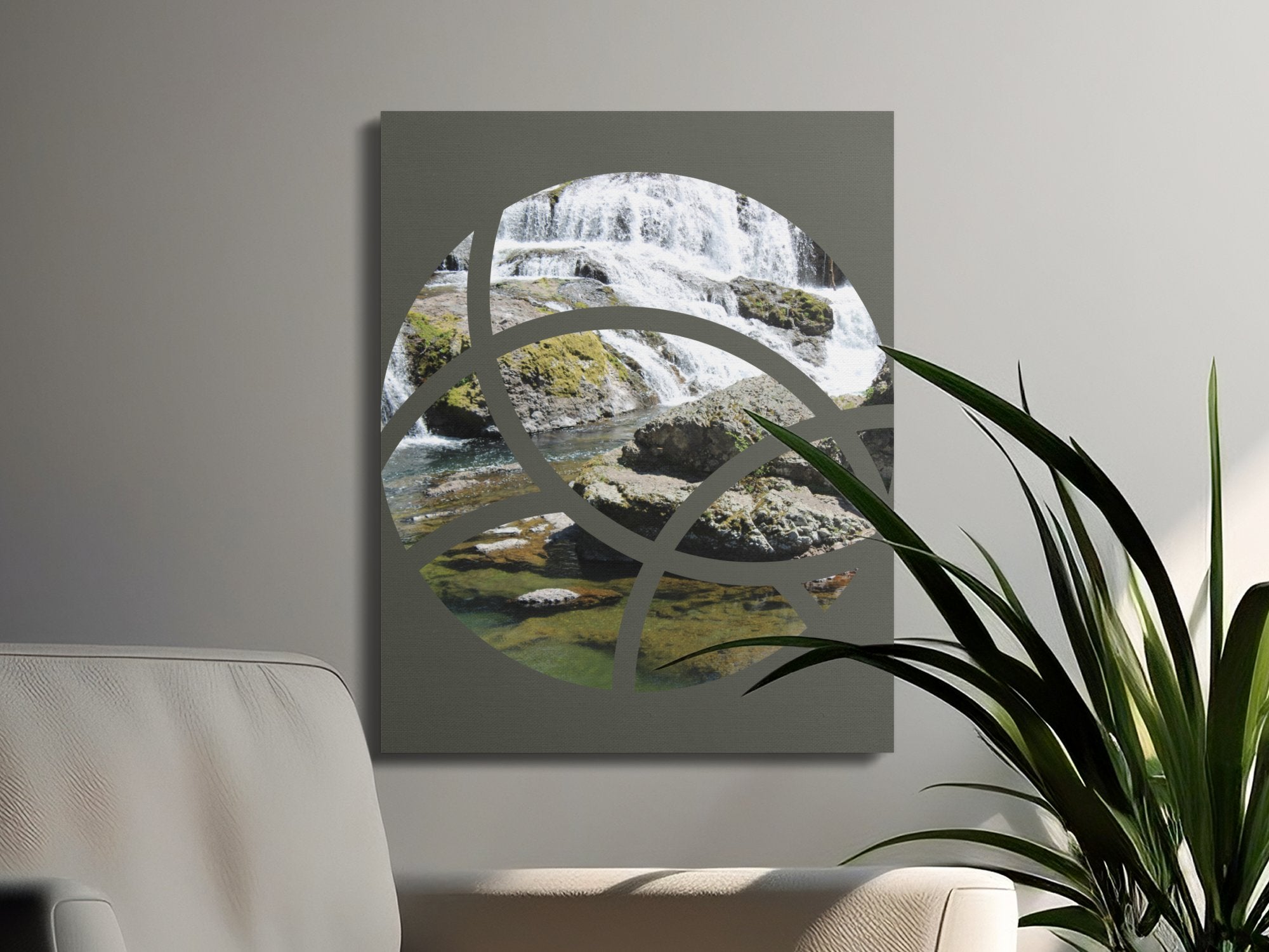 Cascading Waterfall Artwork Natural Scenic product type