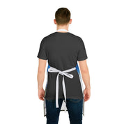 Full-length Adjustable Blue and White Kitchen Apron