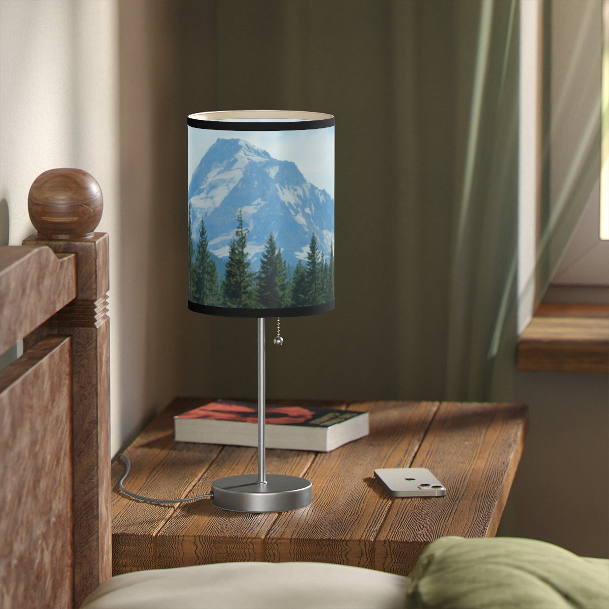 Mountain Landscape Print Table Lamp Product