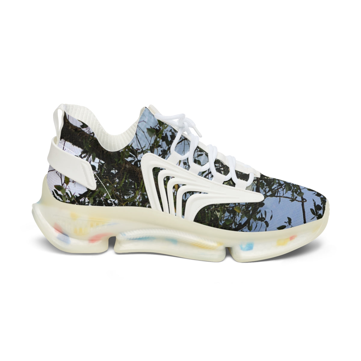 Unique Running Sneakers with Scenic Nature Print