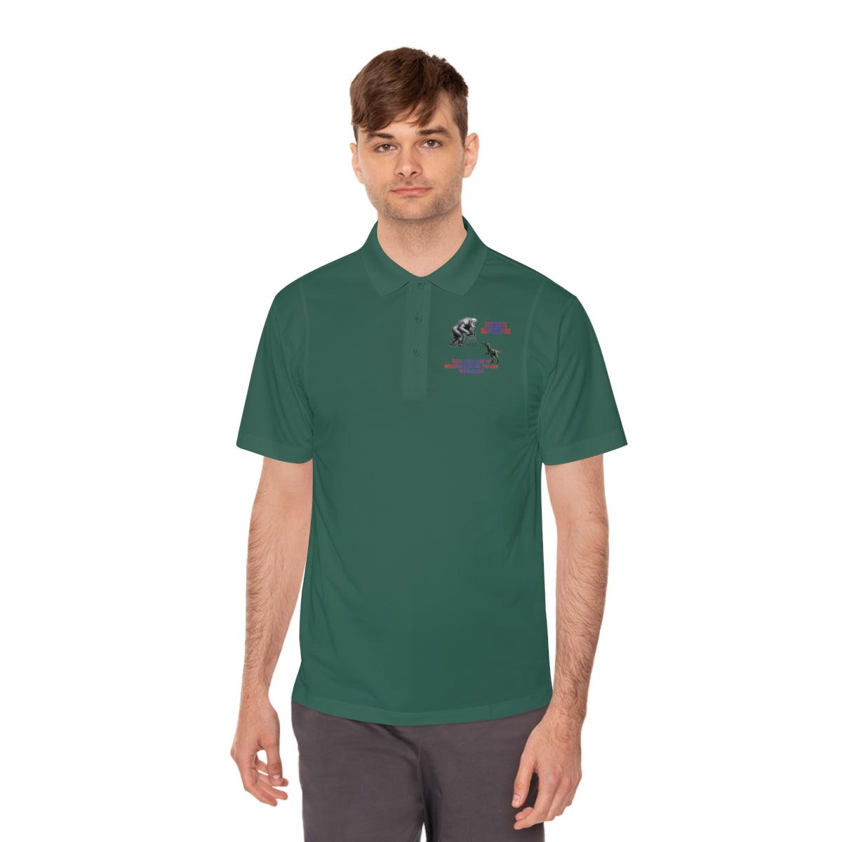 Men's Premium Green Polo Shirt with Unique Design