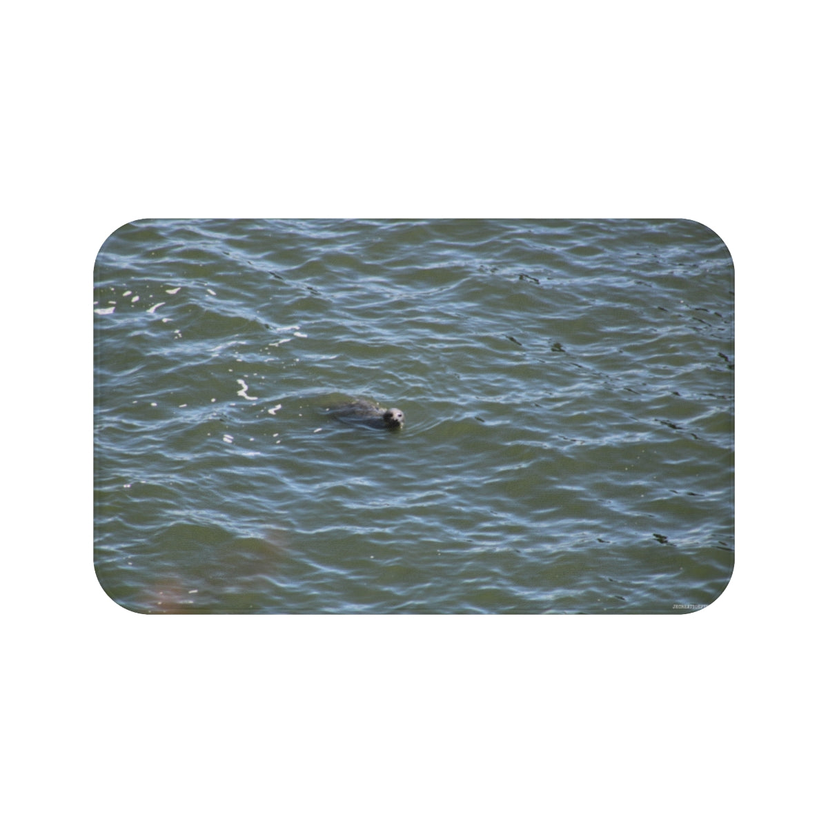 Sea Creature in the Waves Rectangular Mouse Pad