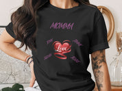 Custom Family Names Heart Design Women's Shirt product