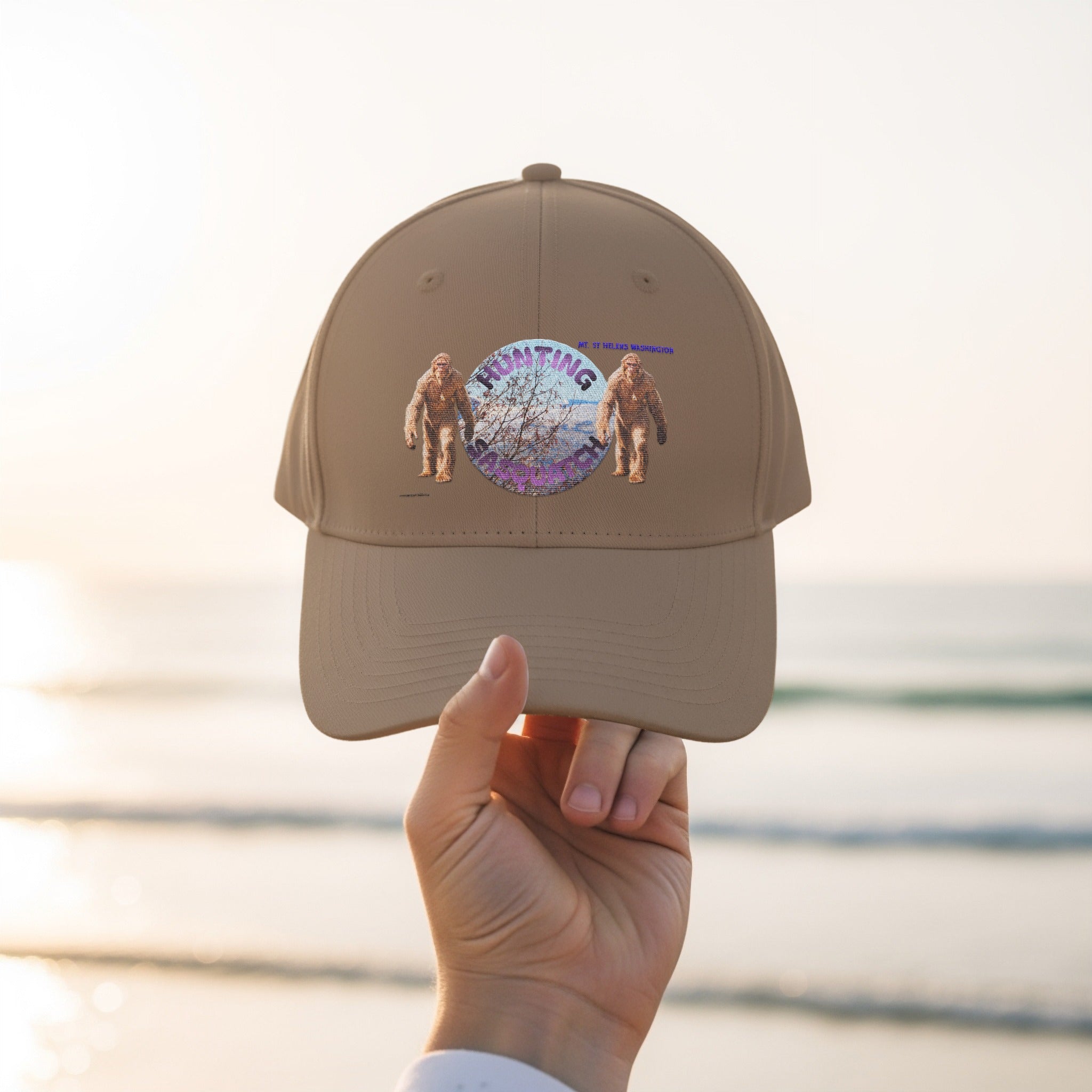 Bigfoot Hunting Graphic Design Brown Hat product