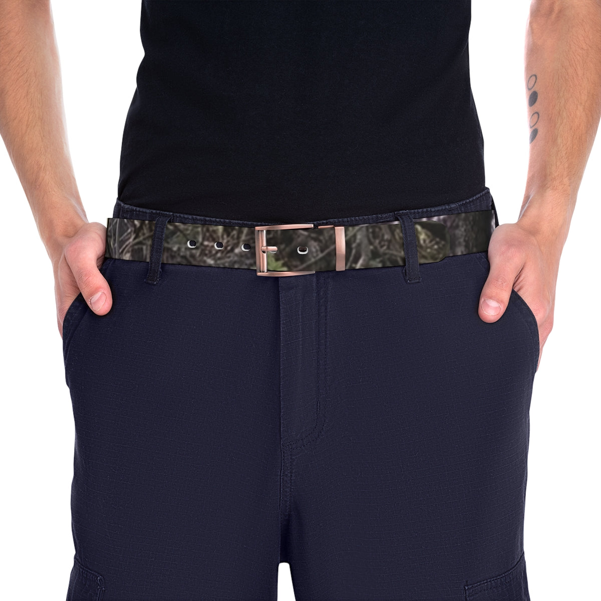 Stylish Outdoor Camouflage Print Belt for Mens Accessory