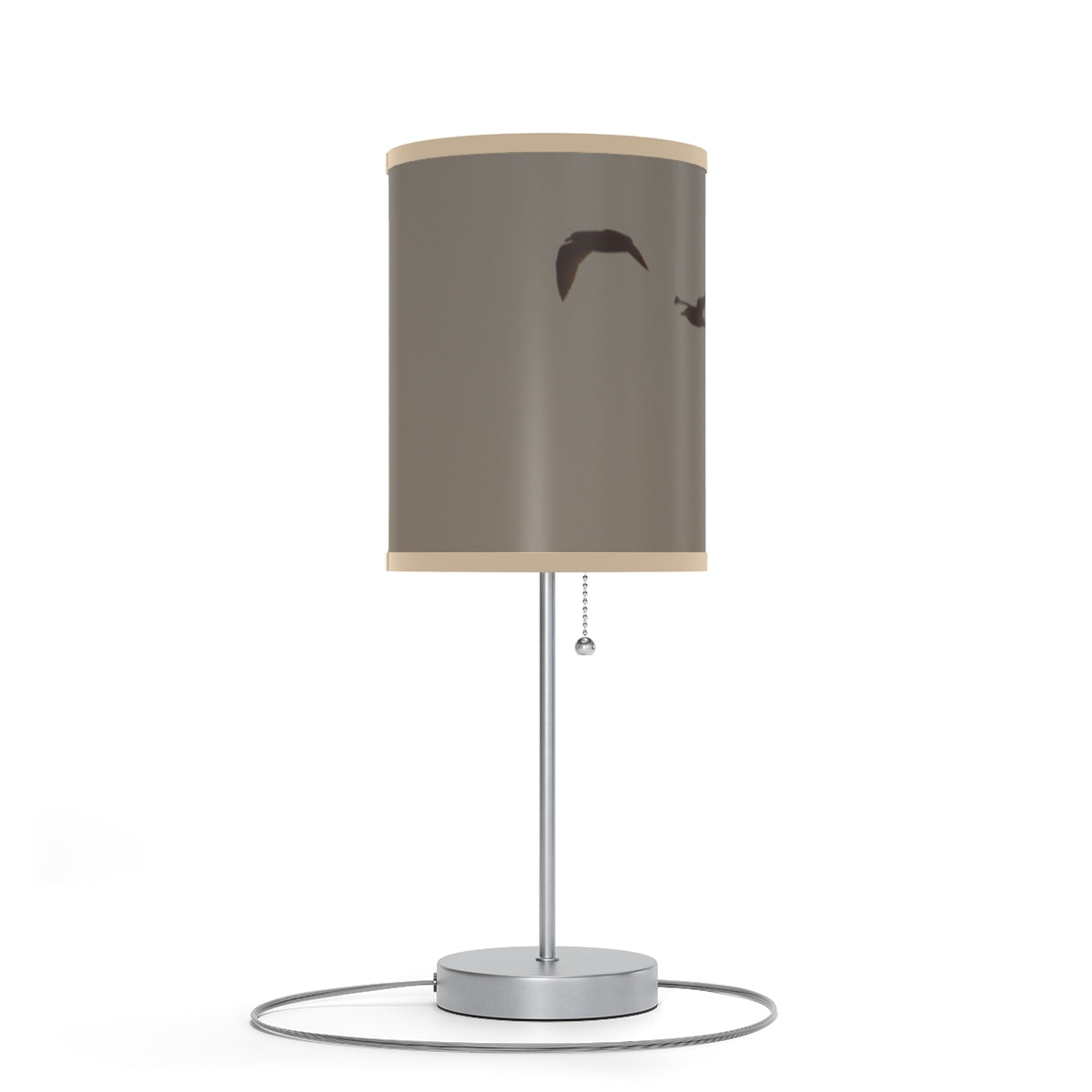 Modern Nightstand Lamp with Bird Pattern Design