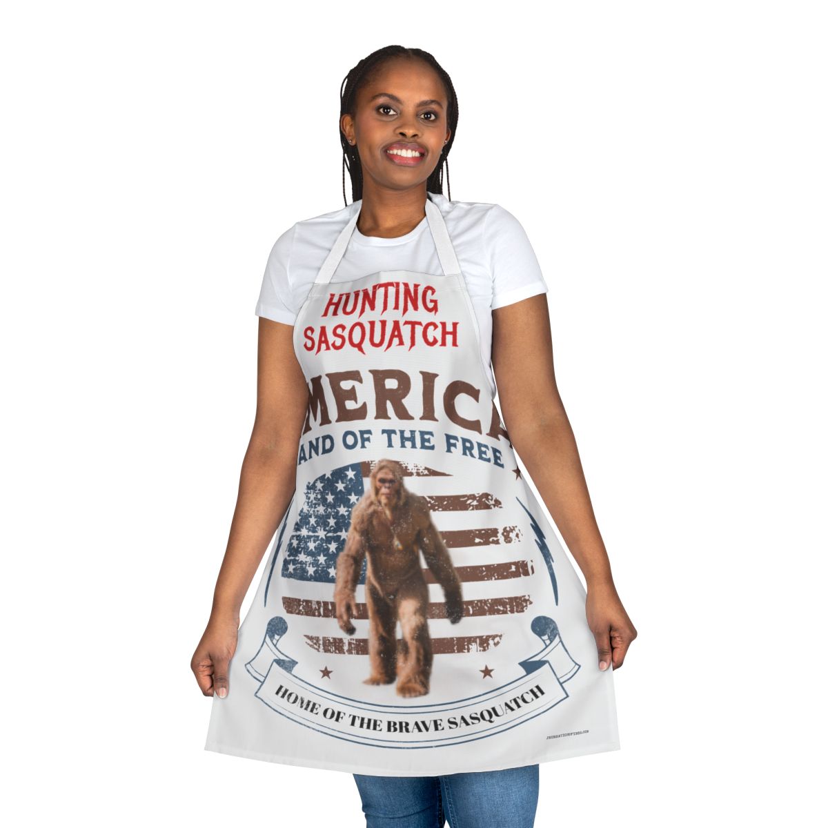 Hunting Sasquatch America Land of the Free Apron