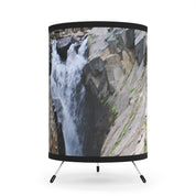 Stunning Waterfall Print Drum Lampshade