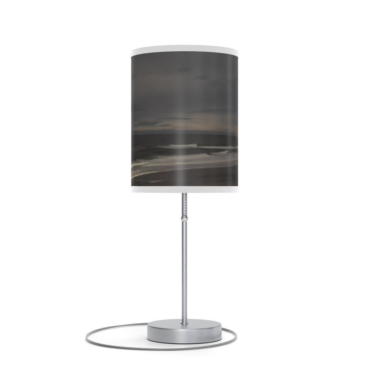 Mesmerizing ocean waves at dusk table lamp