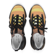 Stylish Orange Gradient Pattern Athletic Shoes