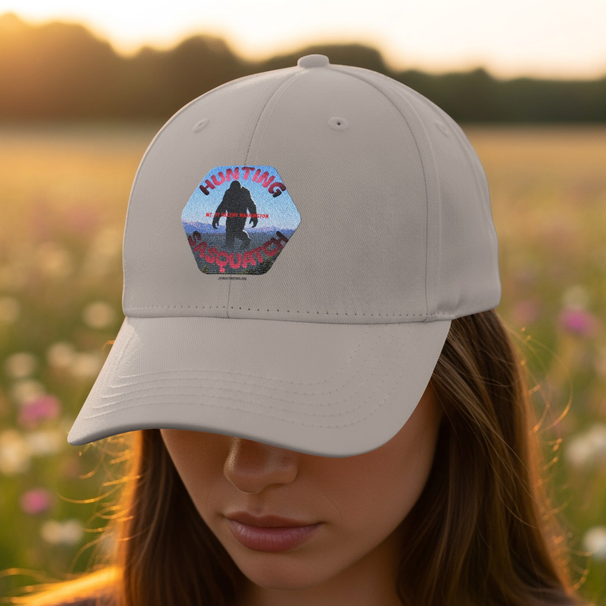Hunting Sasquatch Embroidered Adjustable Cap product