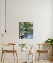 Serene River Landscape Wall Art for Relaxing Home Decor product