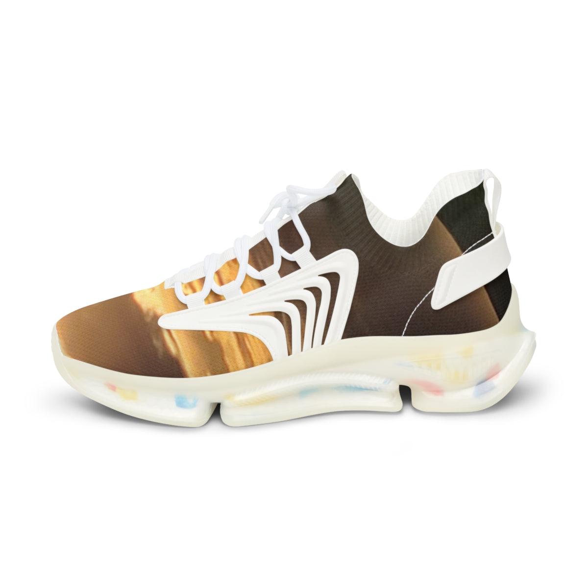 Stylish Athletic Sneakers with Unique Abstract Design