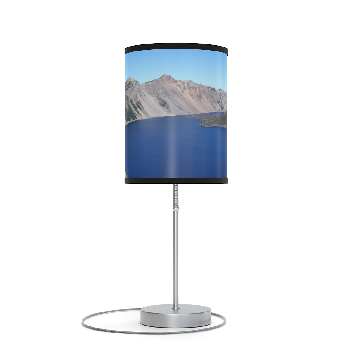 Scenic Mountain and Lake View Lamp Product