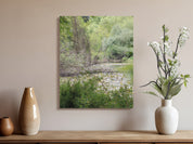 Serene Riverbank Landscape Wall Art Canvas product